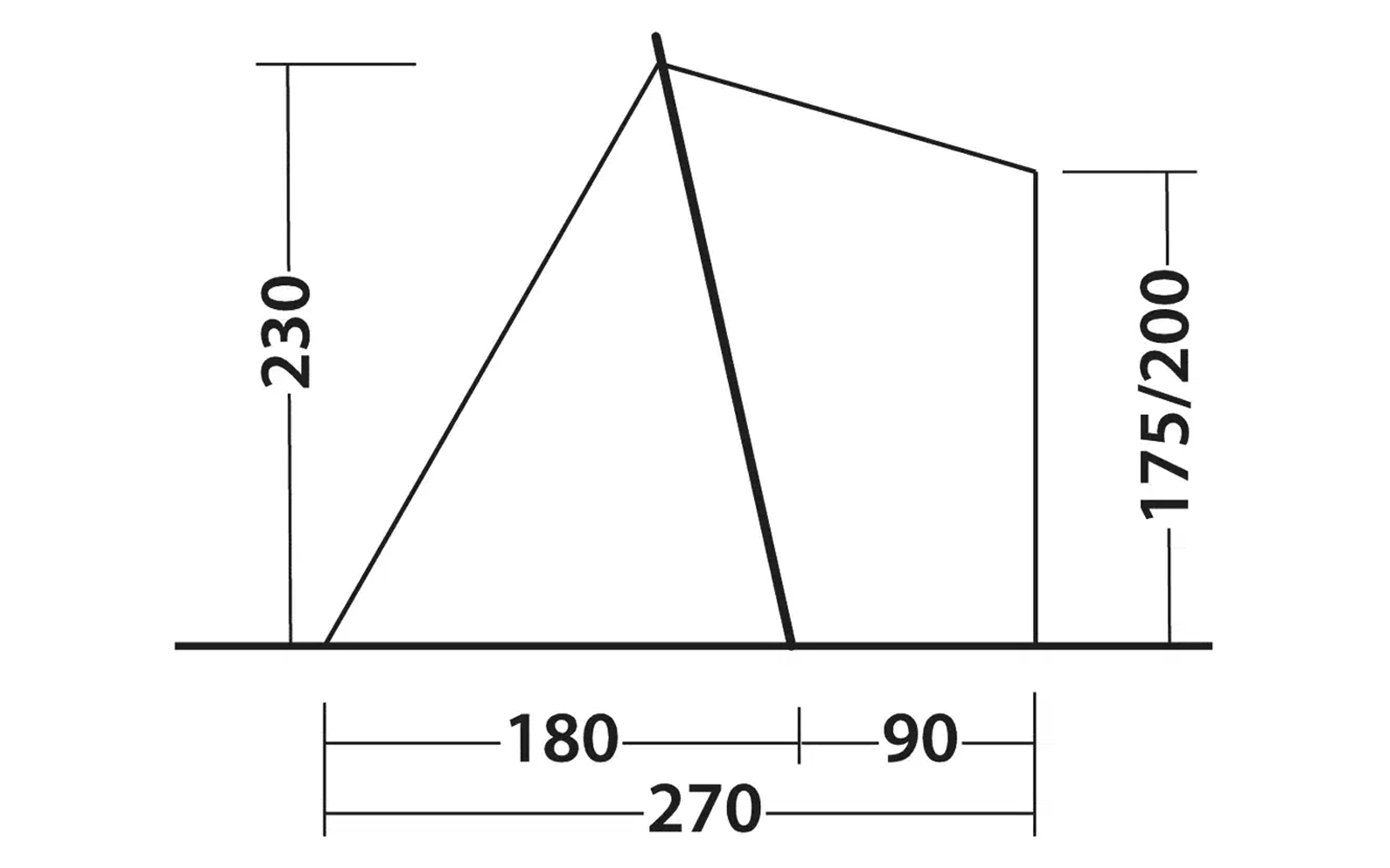 Technische Zeichnung mit Maßen in Zentimetern, zeigt Linien und Winkel