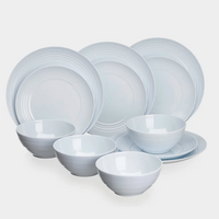 Flamefield melamineset non-slip wit - 12-delige set