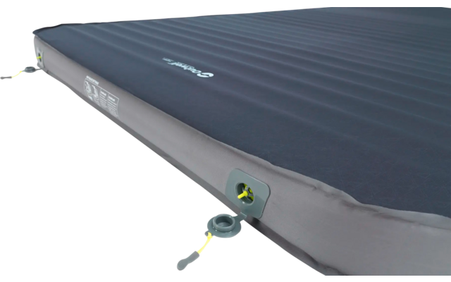 Opgeblazen grijs zelfopblazend matje met ventiel