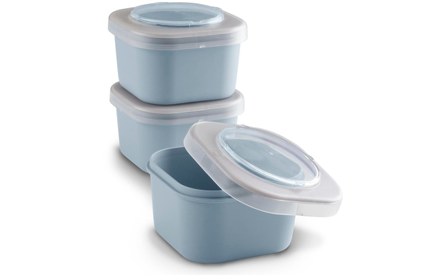 Sunware Sigma home food to go lunch box set of 3 blue