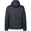 Schwarze Jacke mit Kapuze, Rückansicht