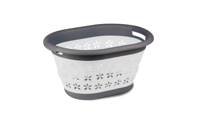 Kampa Collapsible Laundry Basket Panier à linge pliable avec poignées gris