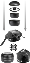 Brunner Pirate Spacemaster Mini Topfset Aluminium inkl. Tragetasche 6-teilig 