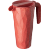 Koziol Club Pitcher super glass jug with lid 1.5 liters nature coral