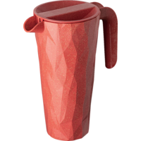Koziol Club Pitcher super glass jug with lid 1.5 liters nature coral