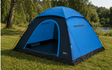 499564 - High Peak Monodome XL freestanding single roof dome tent 4 people blue / gray