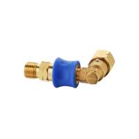 Raccordo rapido angolare Cadac Quick Release con attacco rapido per tubo gas D4 attacco Francia 90&deg;