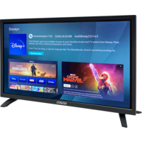 T&eacute;l&eacute;viseur de camping Smart Camp 22 pouces avec cadre Selfsat