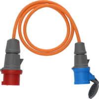 Brennenstuhl Camping / Cable adaptador mar&iacute;timo enchufe CEE 400 V / acoplamiento CEE 230 V / 16 A / 1,5 metros