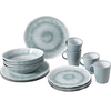 Brunner Pearl tableware set 16 pieces gray