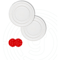Gelmags MagUp-Pad S magneetpads &Oslash; 7 cm, set van 2, op maat te knippen, wit