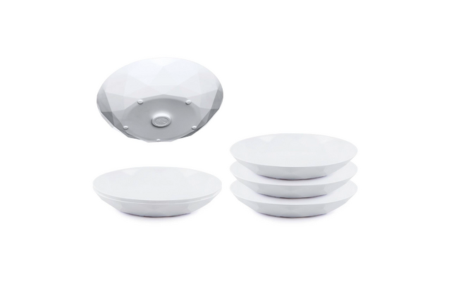 silwy® Universal Magnet Teller Set 6 Stück Weiß