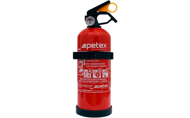 Produktbild Petex ABC-Feuerl&ouml;scher mit Manometer und Halterung 1