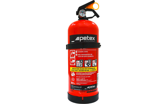 Produktbild Petex ABC-Feuerl&ouml;scher mit Manometer und Halterung 1