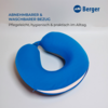Berger Memory Nackenkissen  30 x 30 x 9 cm blau