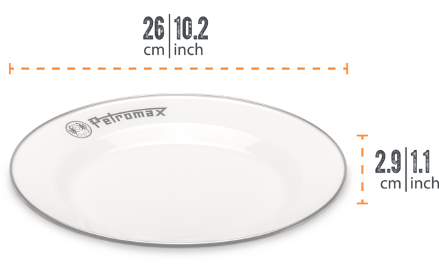 Imagen del producto Set de 2 platos esmaltados Petromax de 26 cm 1