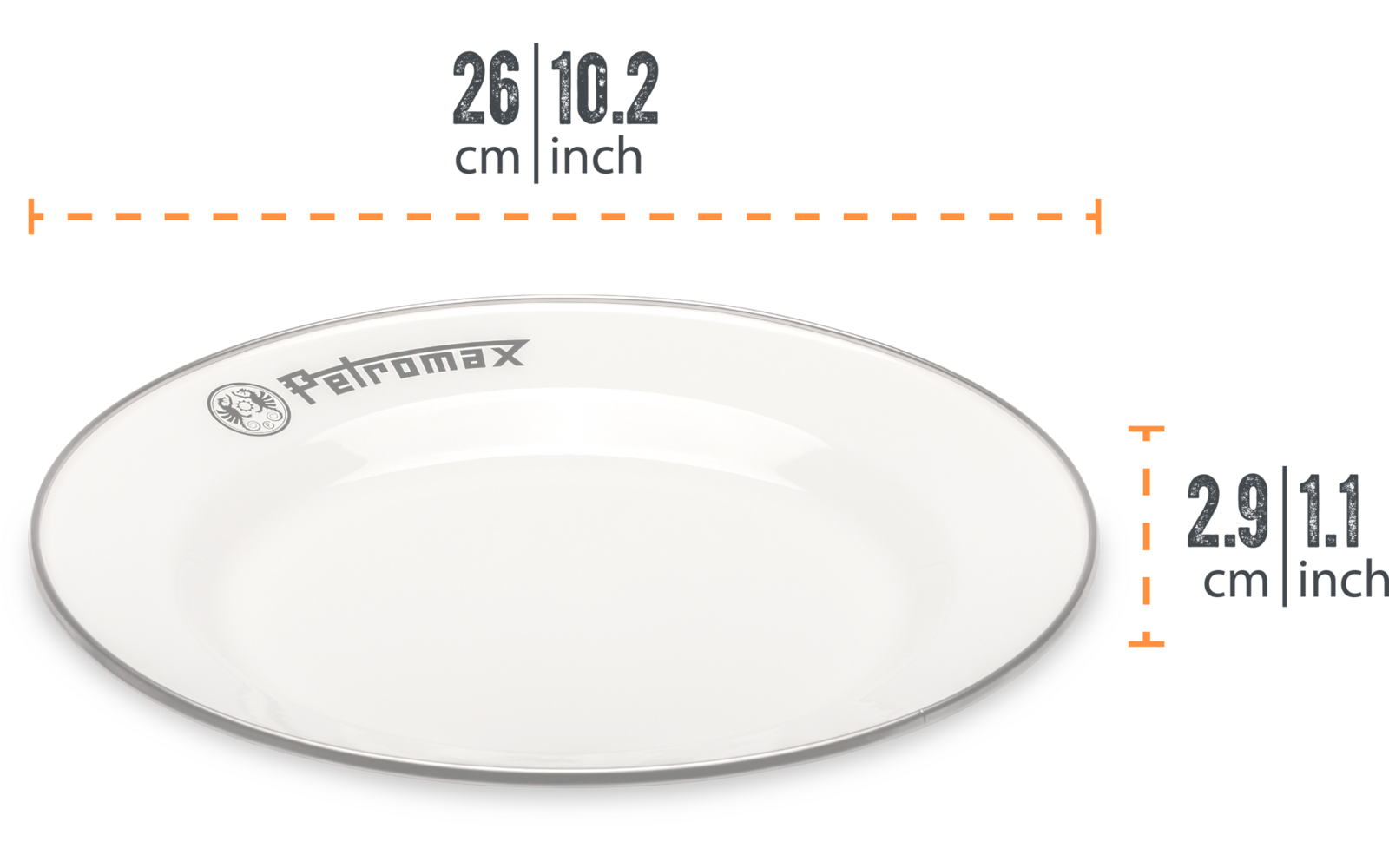 Imagen del producto Set de 2 platos esmaltados Petromax de 26 cm 1