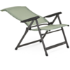 Chaise longue verte avec cadre noir