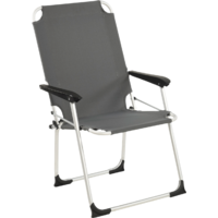 Wecamp Pirlo Klappstuhl 55 x 52 cm mit Aluminiumrahmen grau