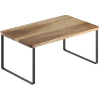 Metaltex York LAVA Especiero de 1 nivel de madera de acacia 32 x 19 x 16 cm
