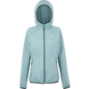 Veste pour femmes bleu clair avec capuche et fermeture éclair
