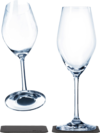 Silwy Magnet-Champagnergl&auml;ser inkl. Untersetzer 2er Set (200 ml) 