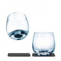 Juego de 2 vasos de whisky magnéticos con posavasos 250 ml Silwy®