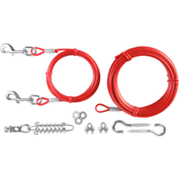 Cuerda de tensi&oacute;n con cable de desplazamiento para perros 15 m Trixie
