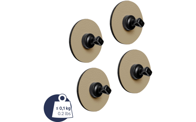 Produktbild Silwy Flex Magnethaken inkl. Metall-Nano-Gel-Pads 5 cm 8-tlg. 1