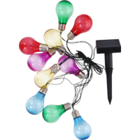 Grundig Solar-Lichterkette LED mit 10 Birnen bunt