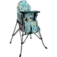 One2Stay Foldable Highchair with Removable Tray Table Light Blue