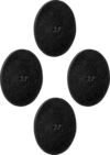 silwy&reg; Magnet-Pads 5 cm 4er Set schwarz