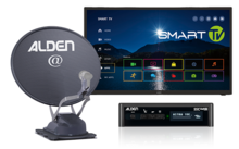 515565 - Alden Onelight@ 60 HD EVO Fully Automatic Satellite System Platinium including S.S.C. HD Control Module / LTE Antenna / Smartwide LED TV
