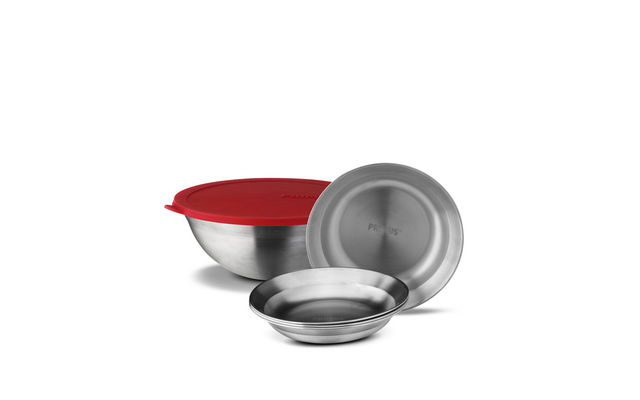 Produktbild Primus CampFire Serving Kit Camping Geschirrset aus Edelstahl mit Silikondeckel 6-teilig 1