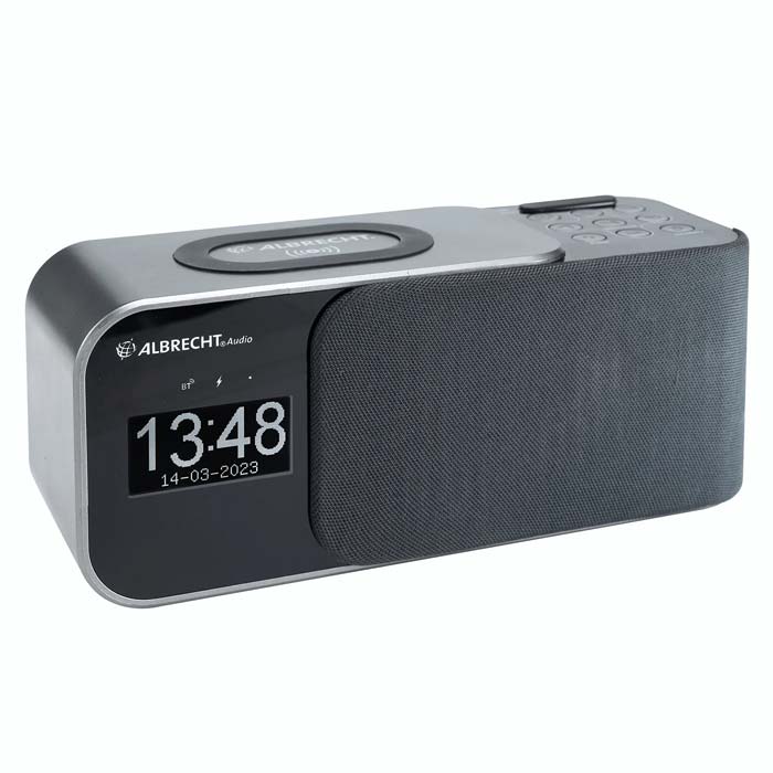 Altavoz Bluetooth RB-M26 Con Reloj Despertador y Radio FM, Altavoz