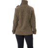 Person von hinten mit braunem Pullover und dunkler Hose