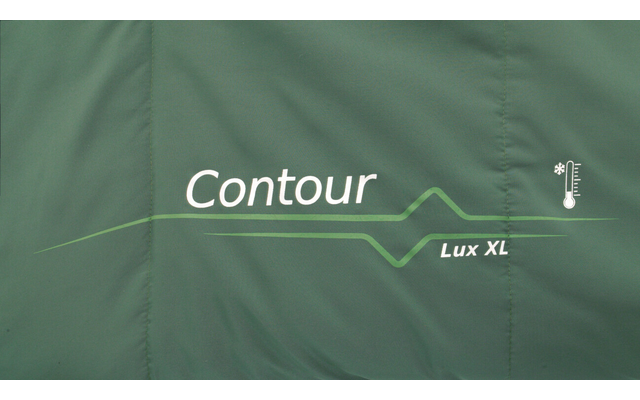 Outwell Countour Lux XL Deckenschlafsack 235 x 105 cm grün