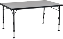 Crespo AP/276-89 höhenverstellbarer Klapptisch mit hitzebeständiger Tischplatte 140 x 85 x 63–74 cm schwarz