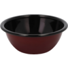Bol rouge avec intérieur noir