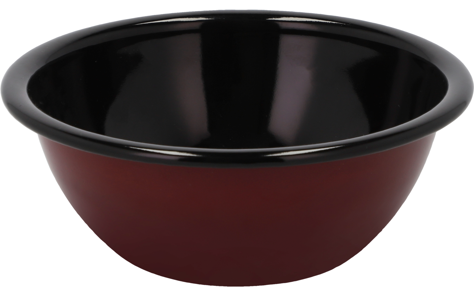 Bol rouge avec intérieur noir