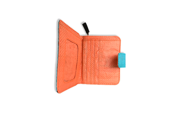 Beadbags wallet 2 folds light blue