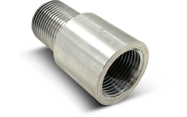 Metallrohr mit Außengewinde und Innengewinde