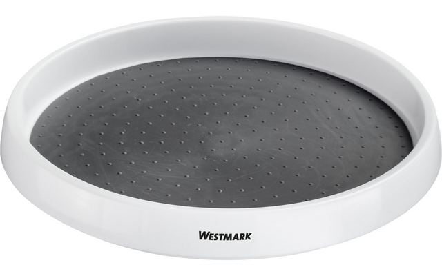 Round white plastic ring with black dotted non-slip surface and 'Westmark' print