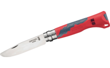 Opinel N°07 Outdoor Junior Taschenmesser mit integrierter Pfeife Klingenlänge 8 cm rot