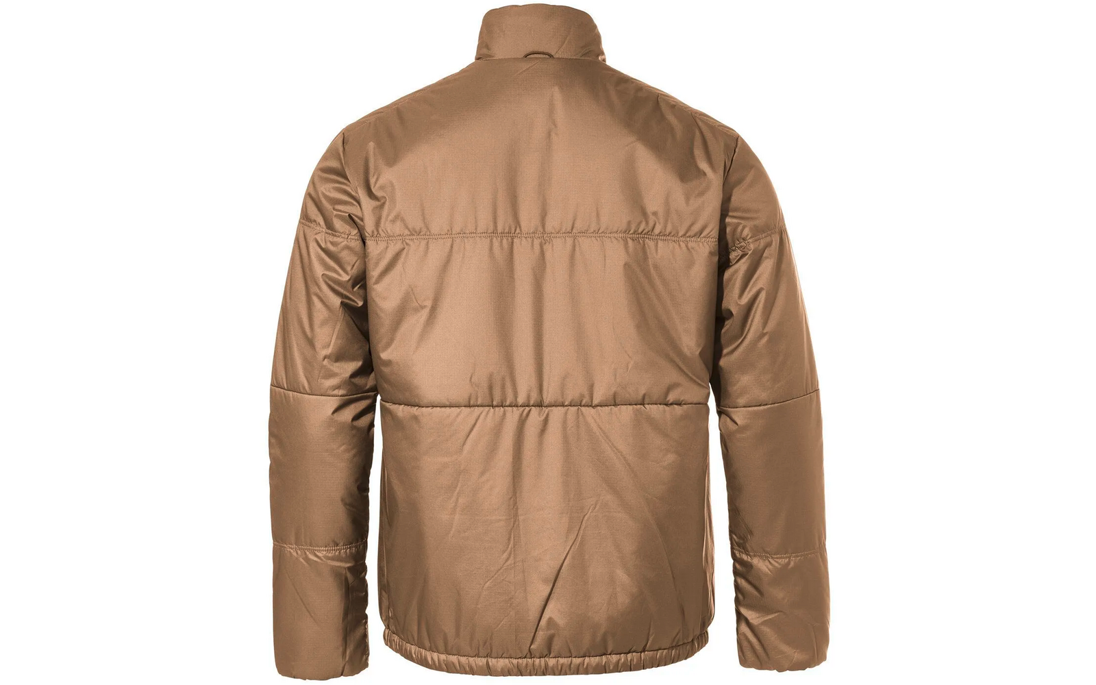 Braune Winterjacke von hinten sichtbar