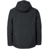 Schwarze Jacke mit Kapuze, Rückansicht