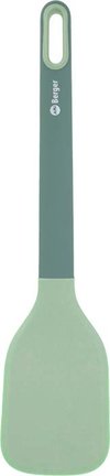 Berger Pfannenwender aus Silikon/Kunststoff grün