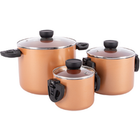 Bo-Camp Industrial Collection Slauson Compact 3-potsset Aluminium Inductie 3 st.