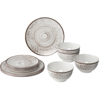 Brunner Midday Kassandra Melamin Geschirrset rutschhemmend BPA-frei unzerbrechlich 12-teilig 