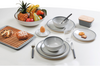 Brunner Bellagio Geschirr-Set 16-tlg. grau / weiß für 4 Personen